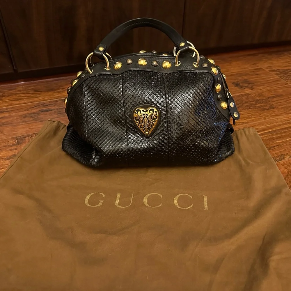 GUCCI Limited Edition Exotic Python Purse - Picture 10 of 12